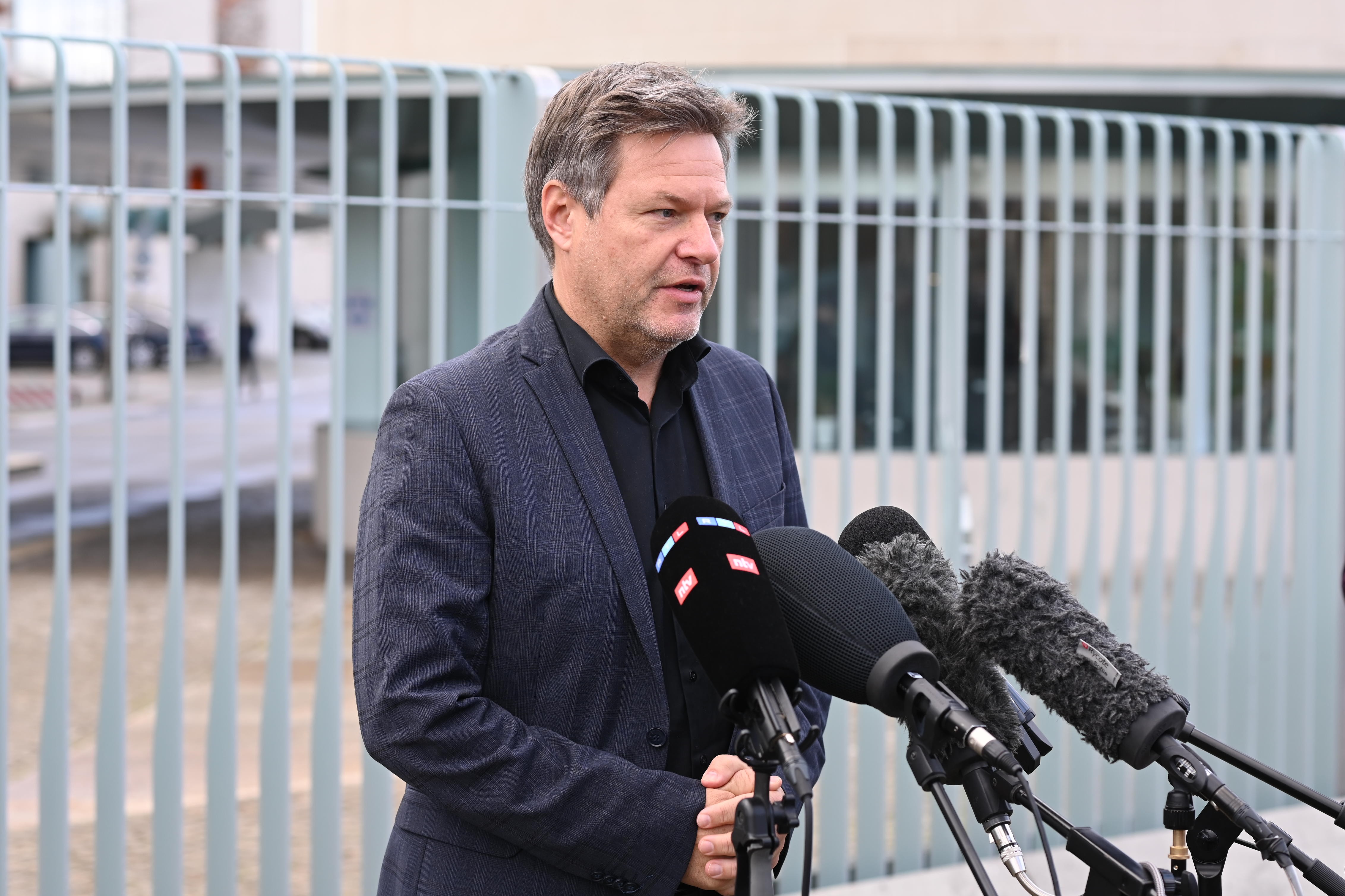 Berlin, Statement Robert Habeck nach dem Bundeskabinett