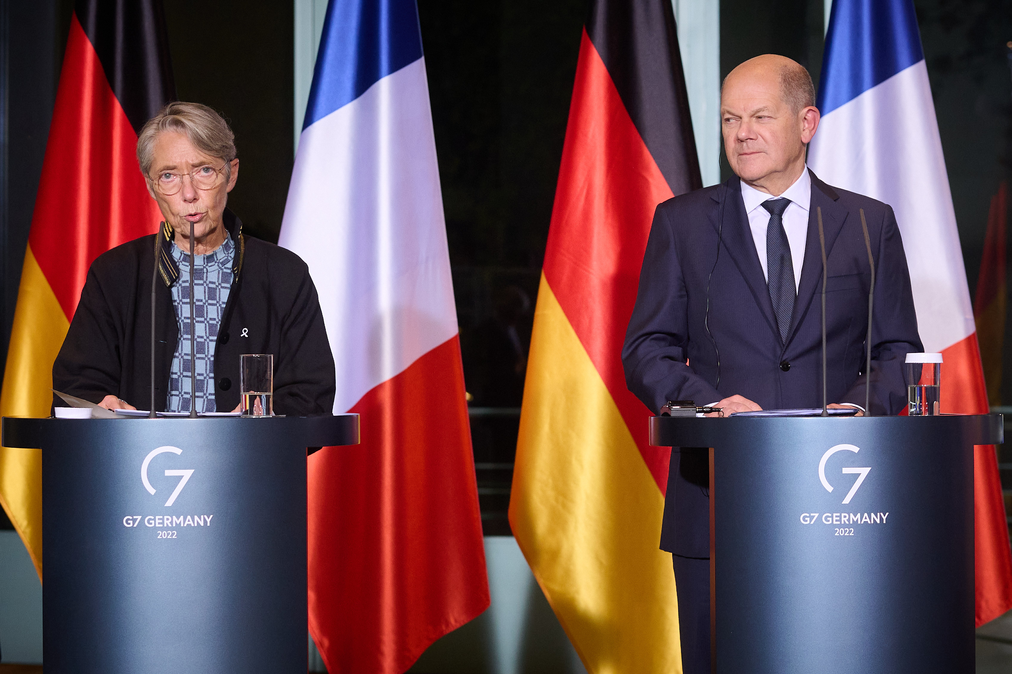 Berlin, Olaf Scholz trifft die Ministerpräsidentin der Französischen Republik Elisabeth Borne