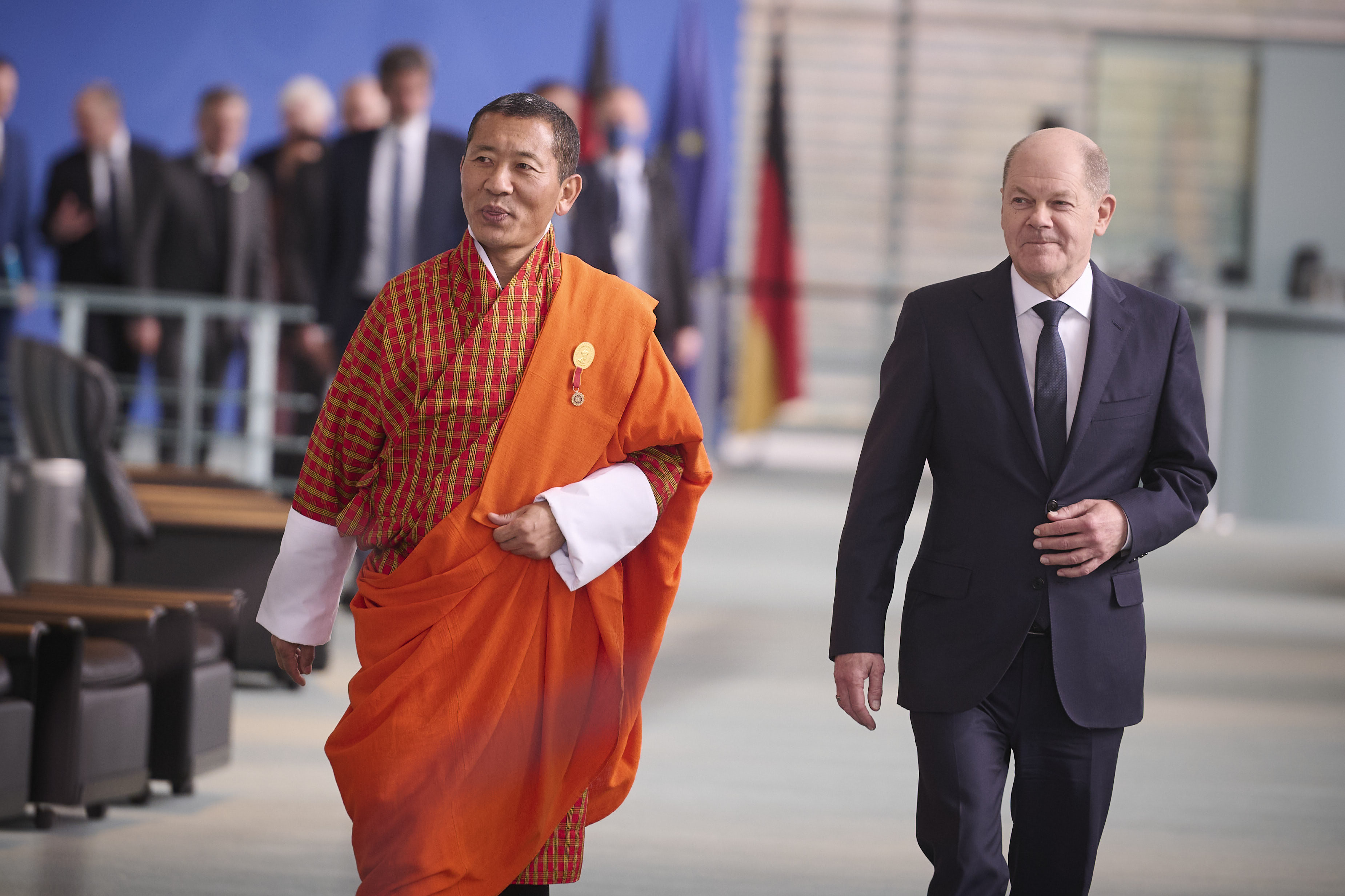 Olaf Scholz trifft den Premierminister des Königreichs Bhutan