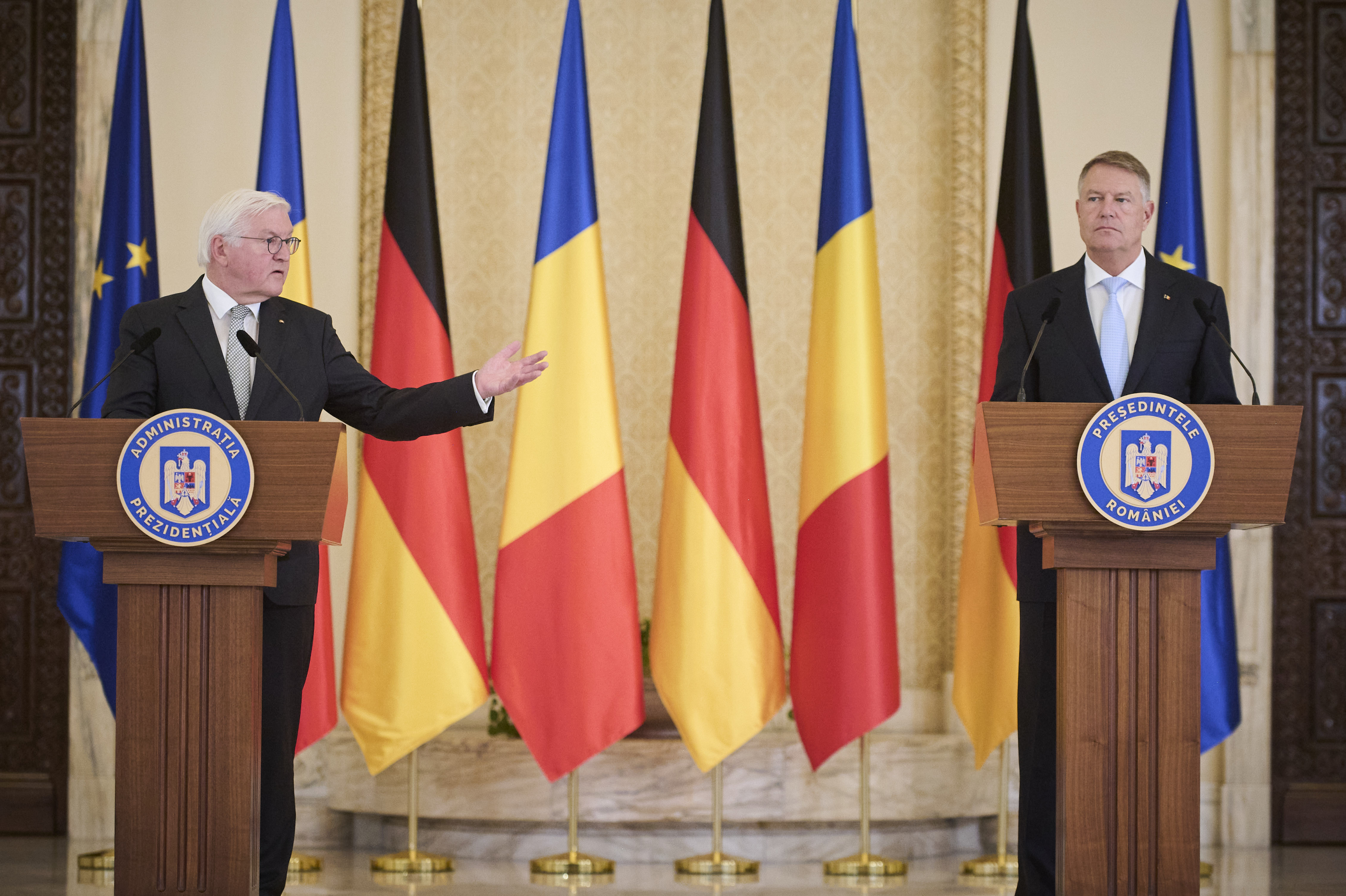 Rumänien, Pressekonferenz Frank-Walter Steinmeier und Klaus Iohannis