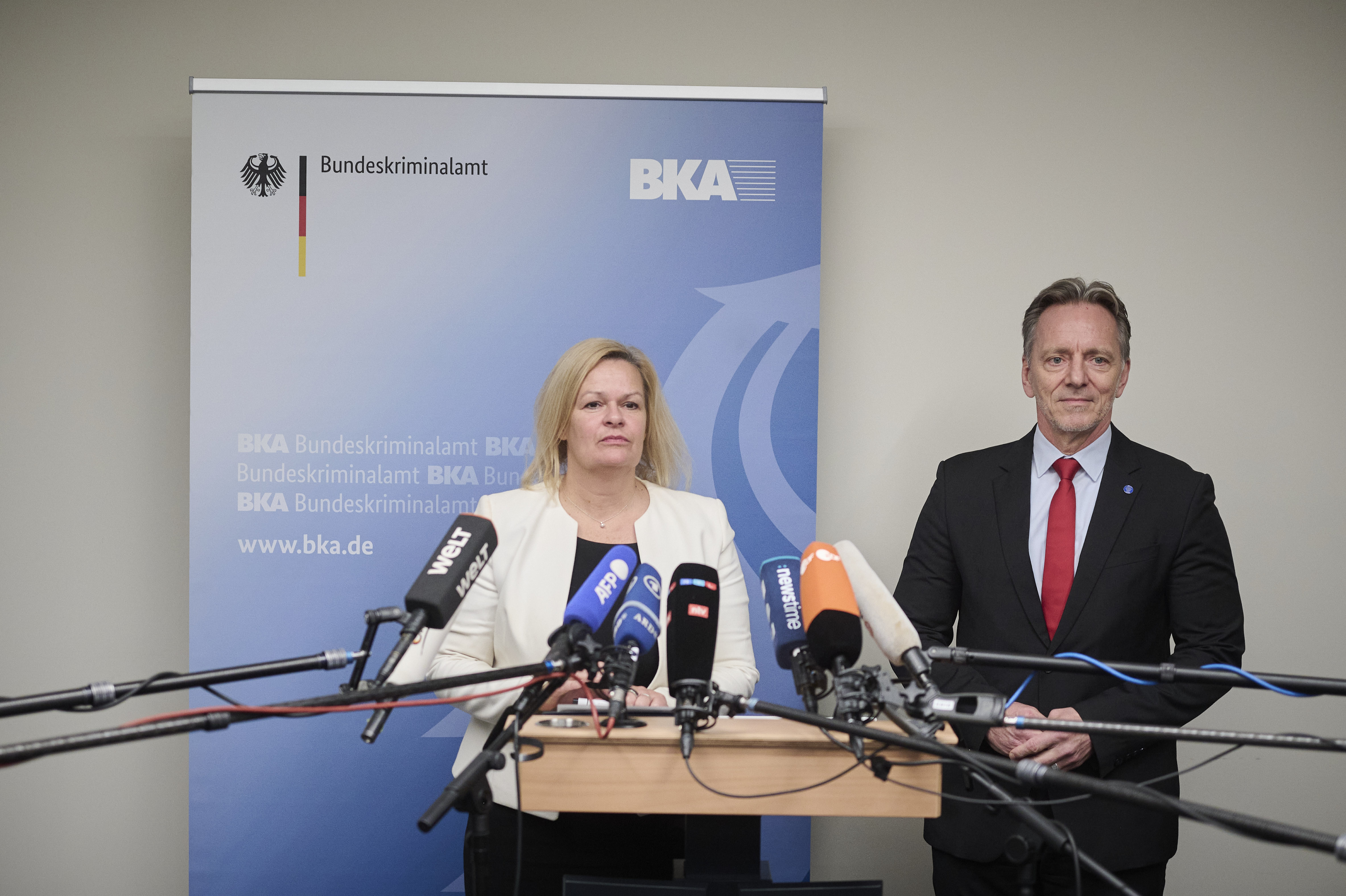 Berlin, Pressekonferenz Nancy Faeser und Holger Münch